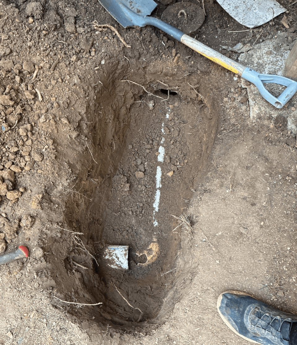 True Septic crew working on a septic repair