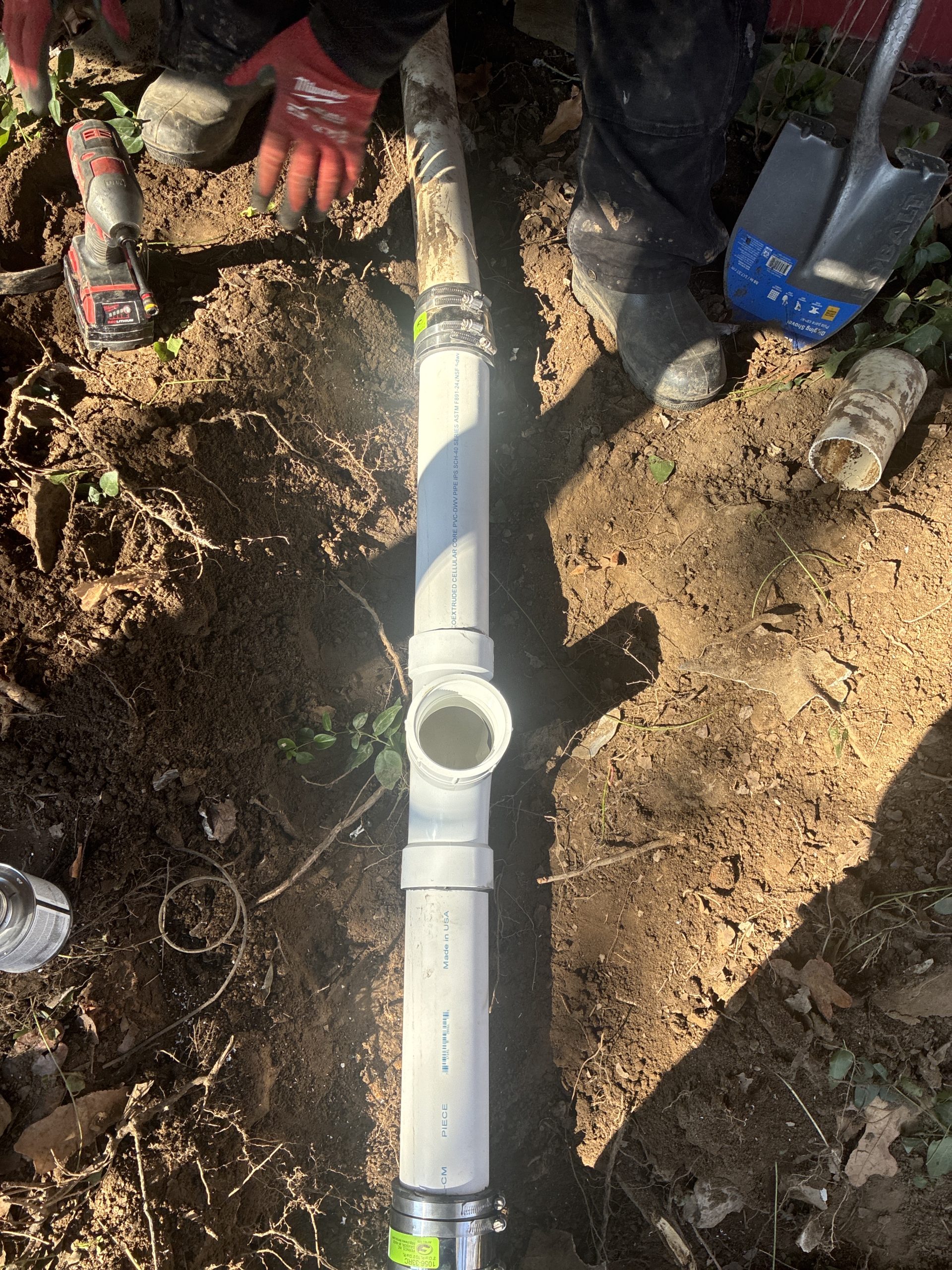 True Septic technician completing a septic service call